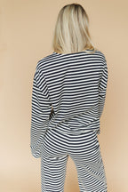 Lauren Stripe Long Sleeve in Navy