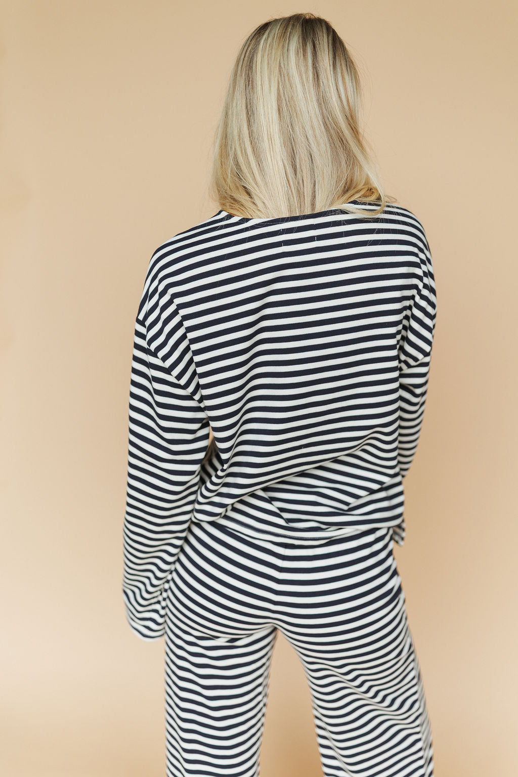 Lauren Stripe Long Sleeve in Navy