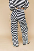Lauren Stripe Pants in Navy