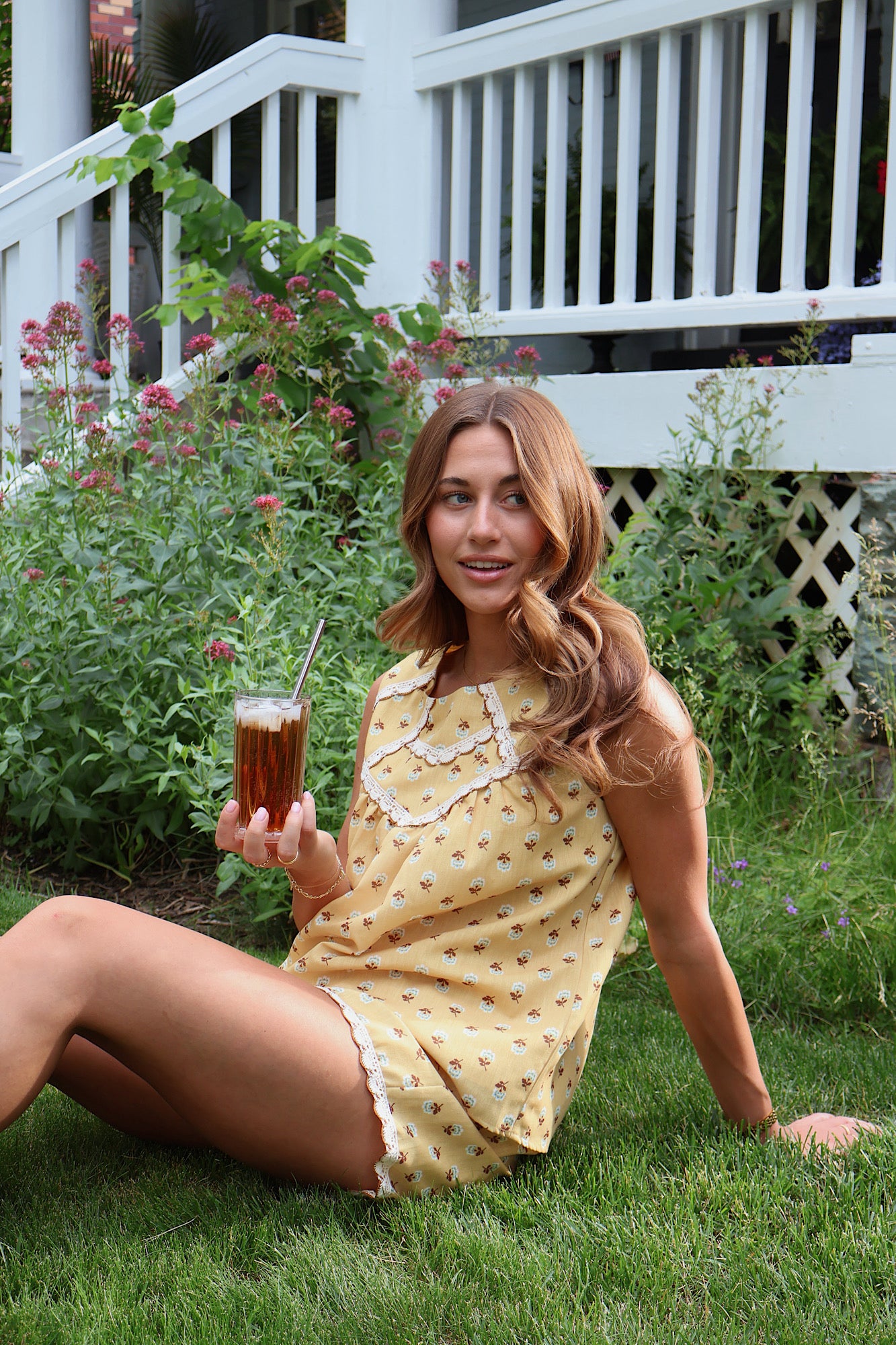 Floral Scalloped Shorts