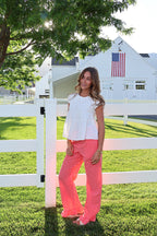 Saltwater Gingham Ruffle Pants