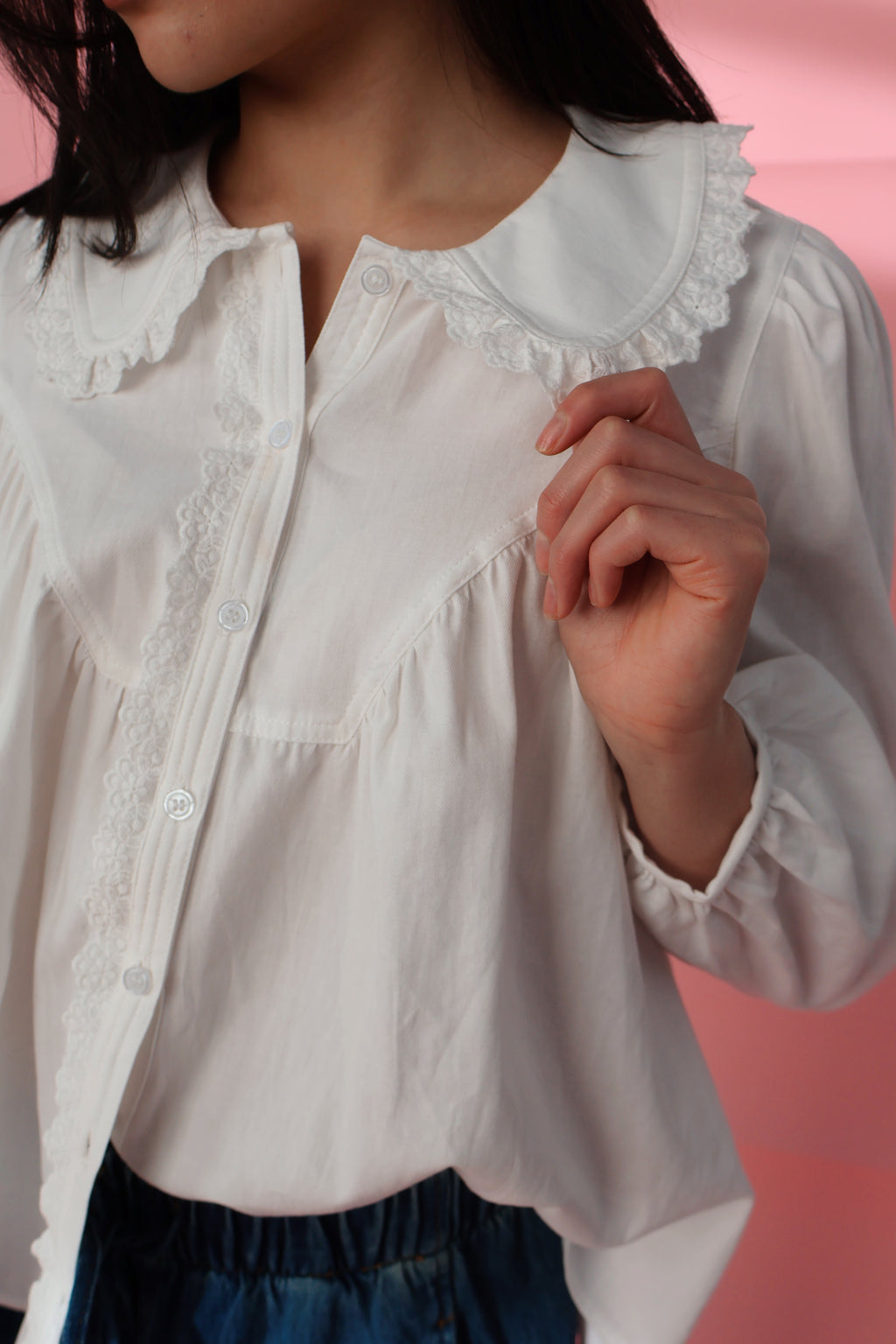 Everly White Blouse