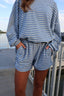 Cameron Stripe Fleece Shorts