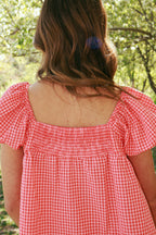 Berries & Cream Gingham Blouse
