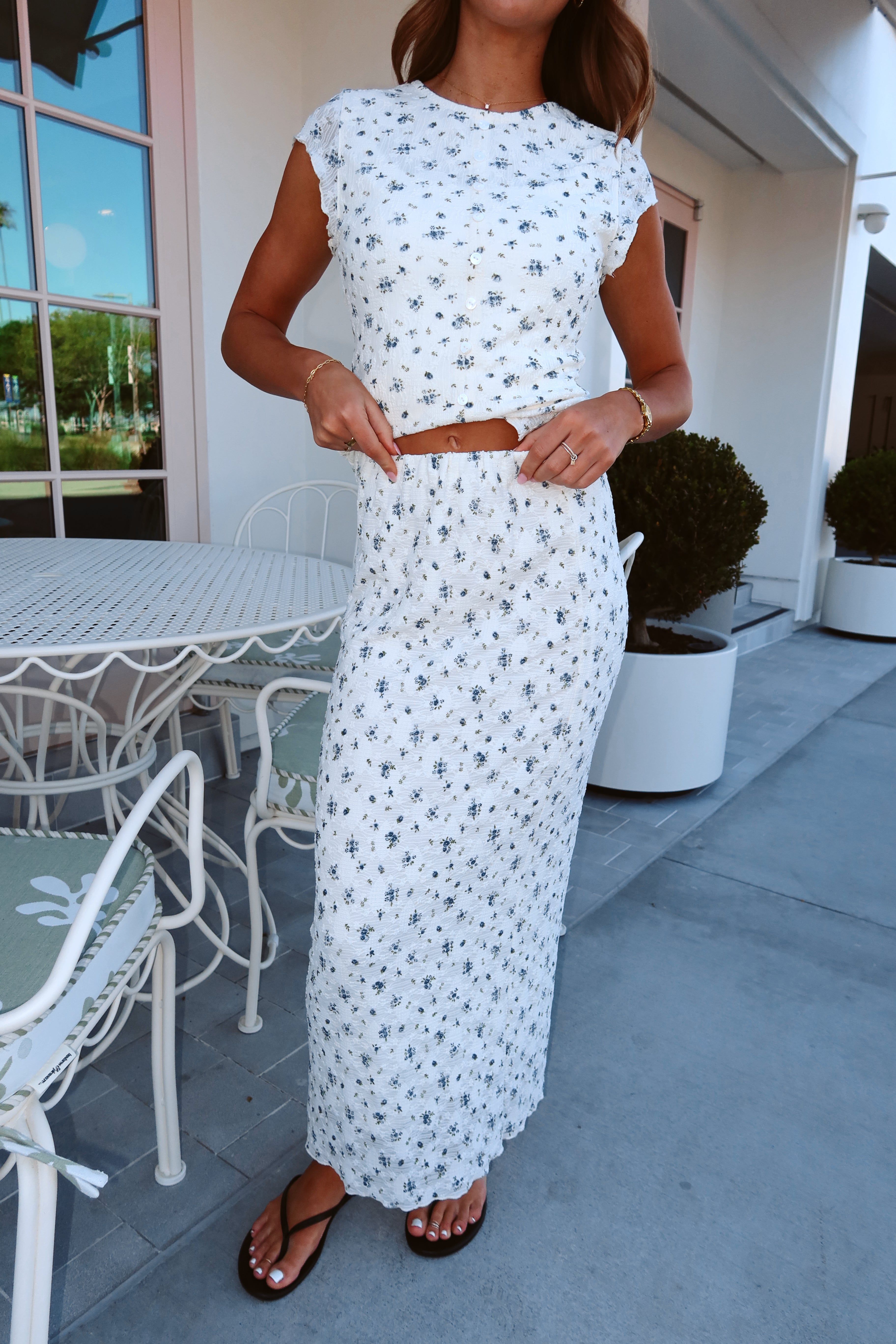 Celeste Lace Floral Skirt Main image