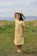 Sunnie Midi in Butter Yellow