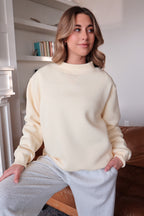 On Repeat Mockneck Pullover in Butter