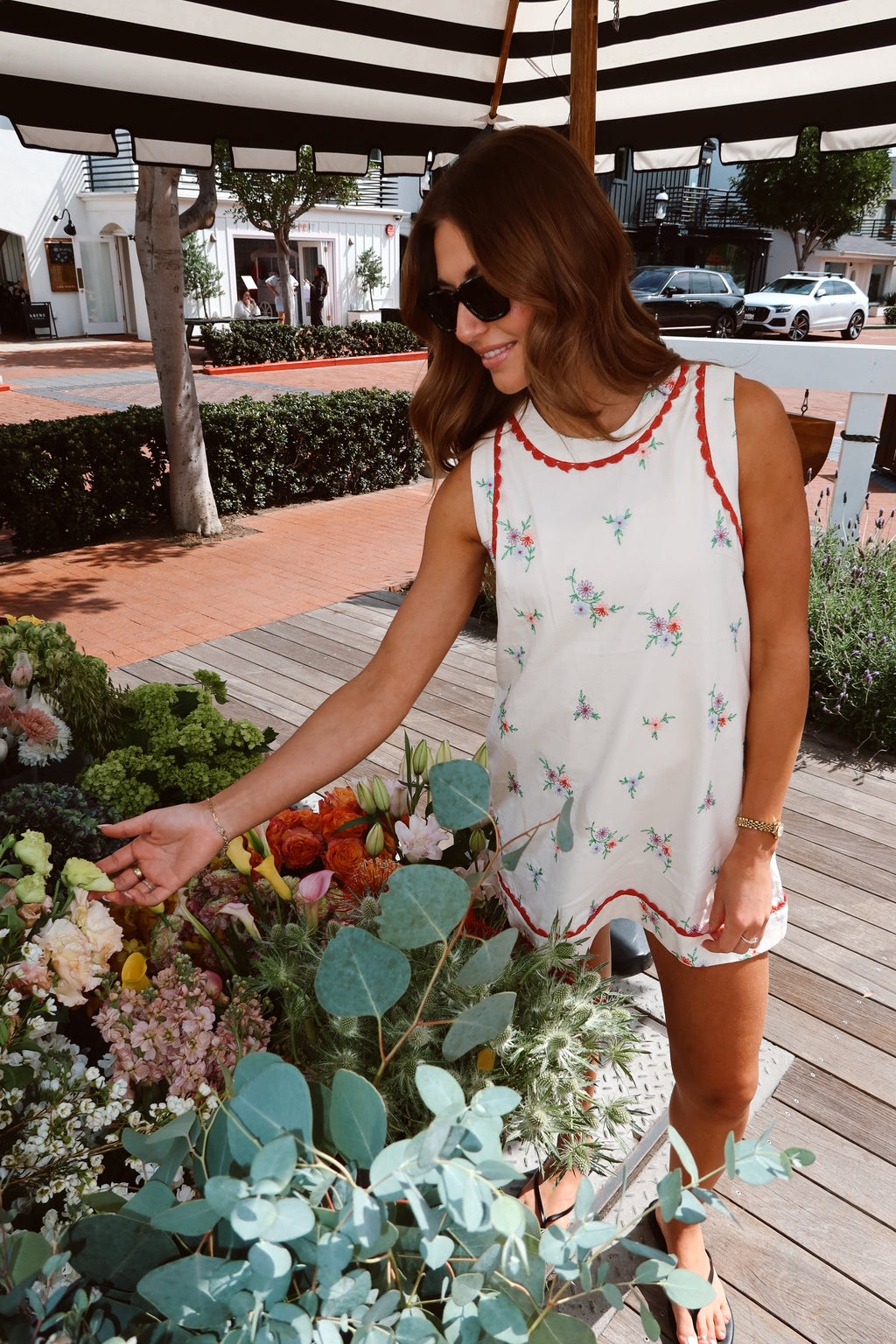 Poppy Floral Embroidered Dress