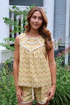 Flora Scalloped Tank