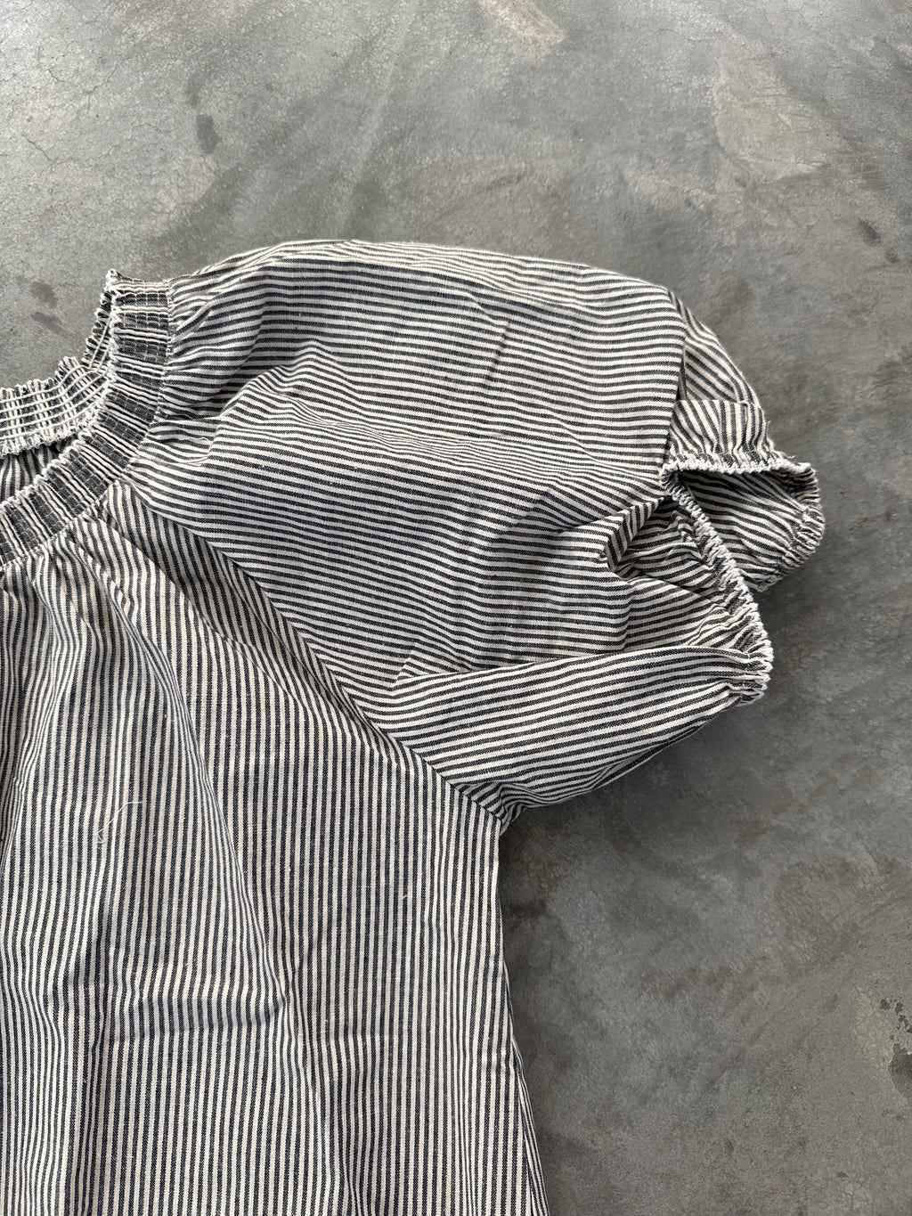 FINAL SALE - FLAWED Remi Pinstripe Blouse - Large