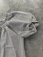 FINAL SALE - FLAWED Remi Pinstripe Blouse - Large