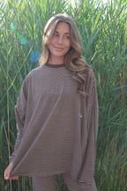 Porter Fleece Stripe Long Sleeve
