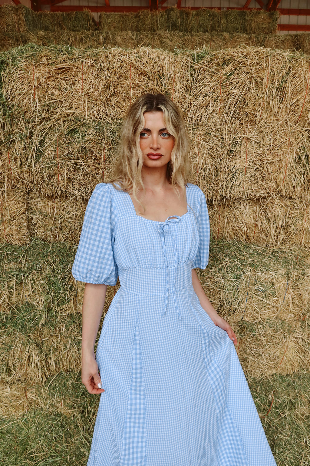 Bluebell Gingham Maxi
