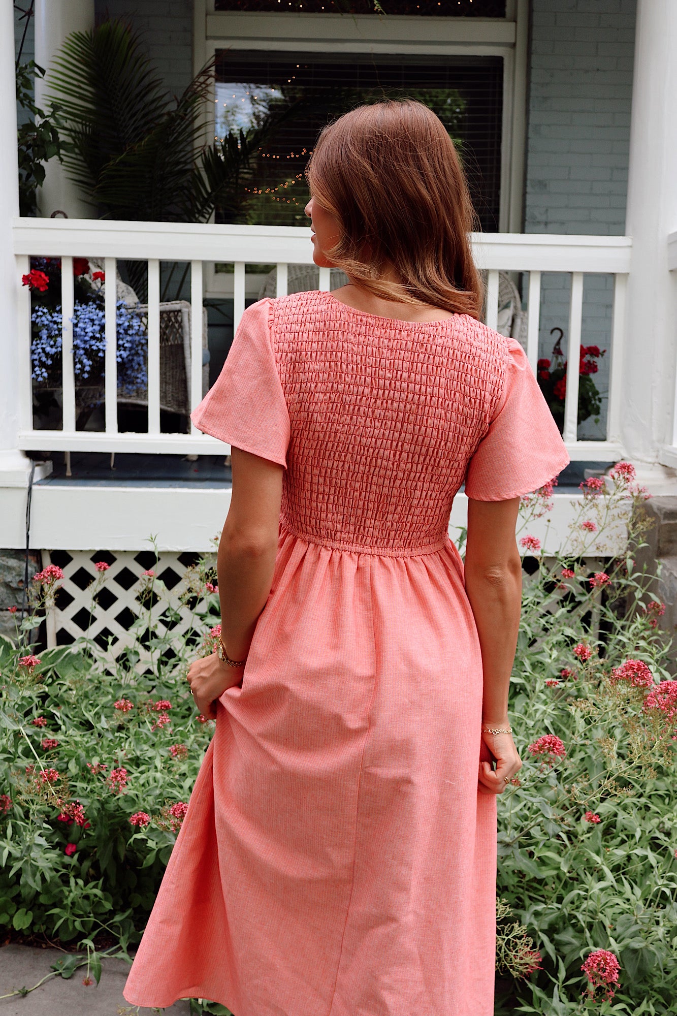 Margot Maxi in Coral