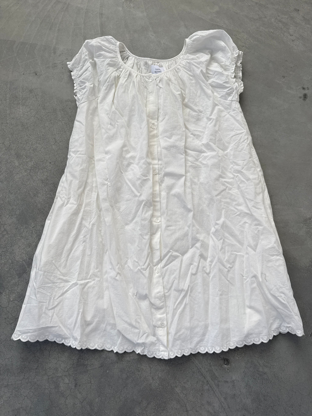 FINAL SALE - FLAWED Monroe Dress in White - Small