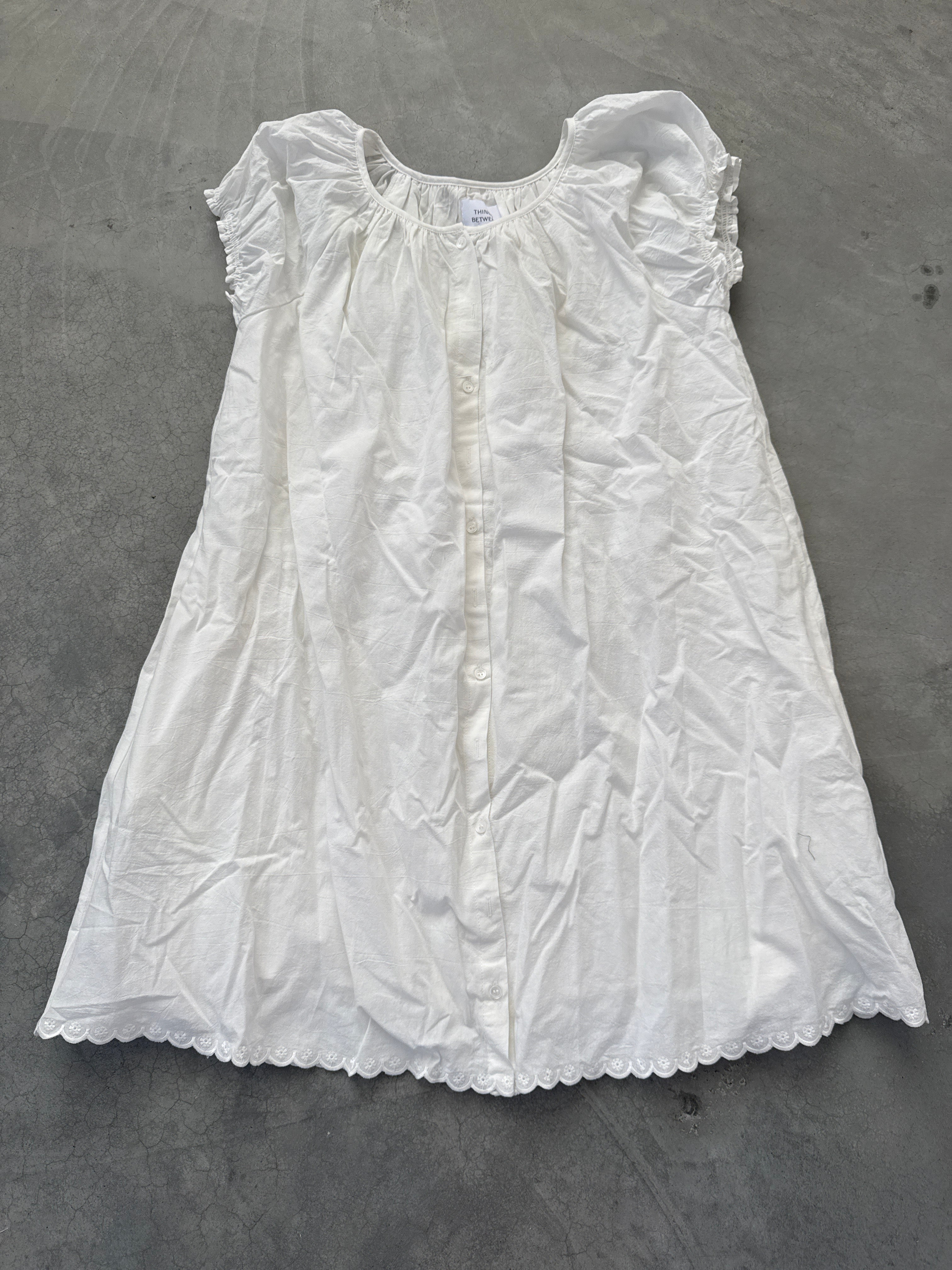 FINAL SALE - FLAWED Monroe Dress in White - Small