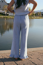 Saltwater Gingham Ruffle Pants