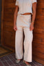 Cotton Knit Pants in Ivory