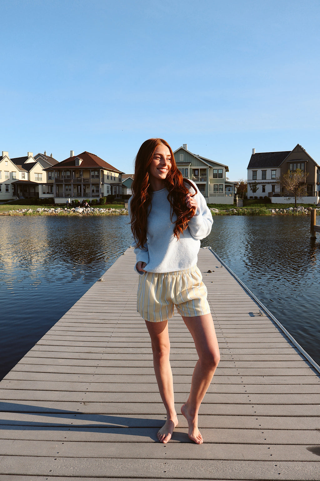 Brynn Stripe Shorts