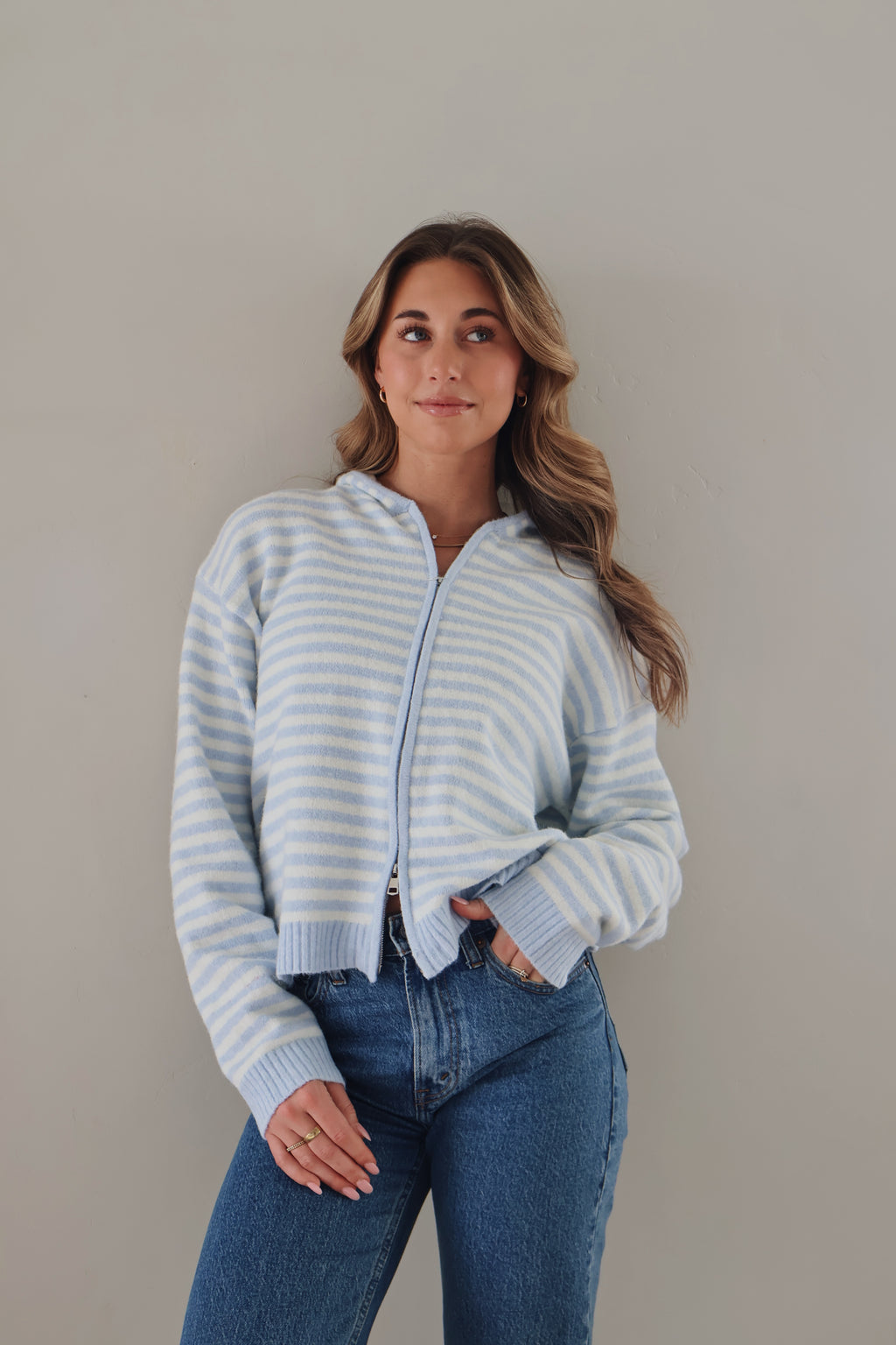 Myles Stripe Hooded Jacket