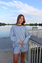 Cameron Fleece Stripe Pullover