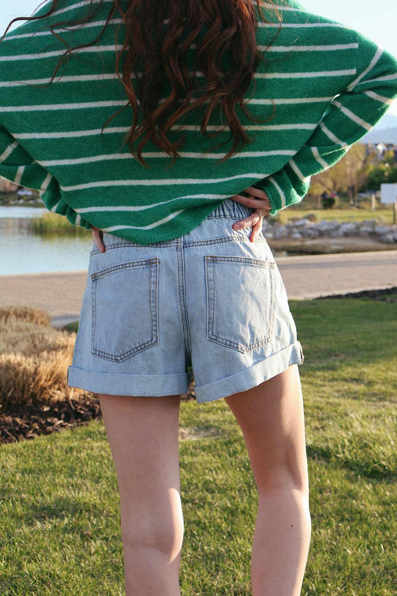 Brighton Cuffed Denim Shorts