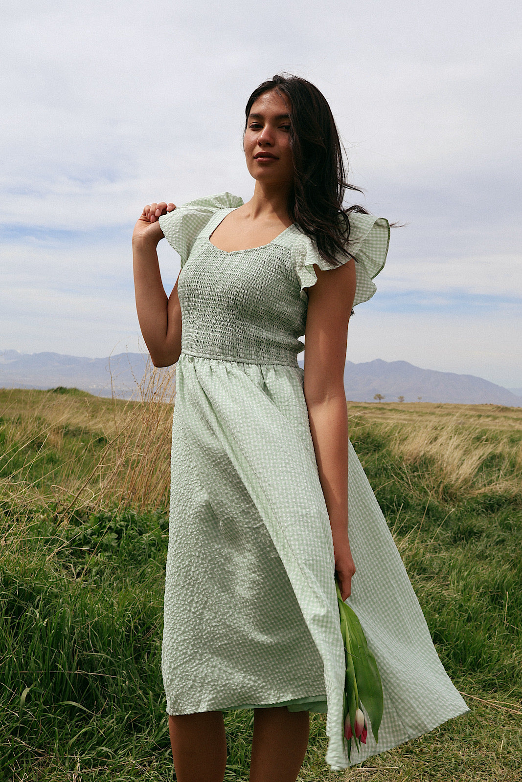 Dorothy Gingham Midi