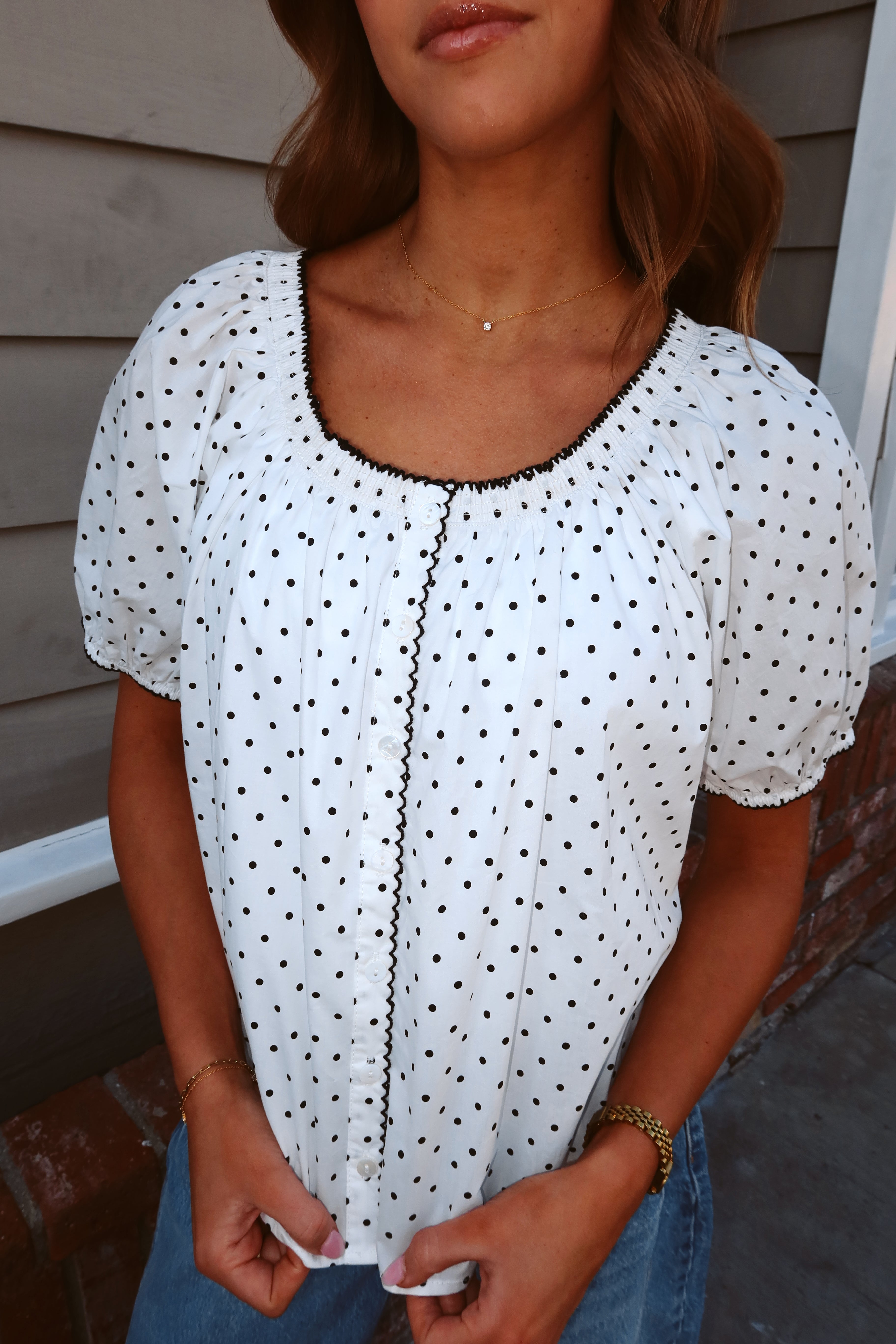 Polly Dot Blouse