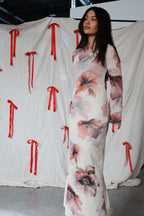 FINAL SALE - Ariana Mesh Maxi in Ivory