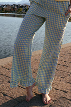 Saltwater Gingham Ruffle Pants