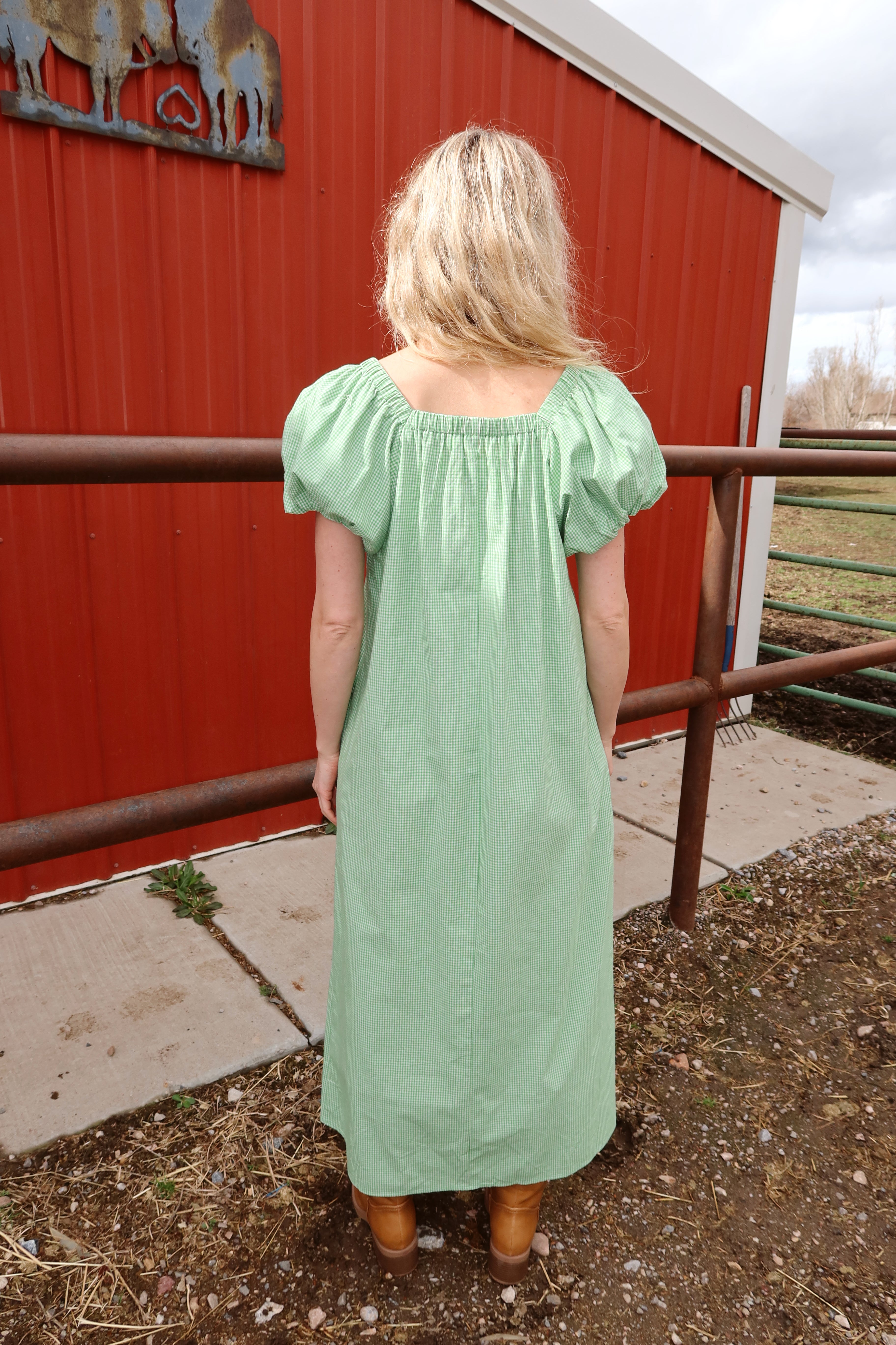 Clover Gingham Maxi