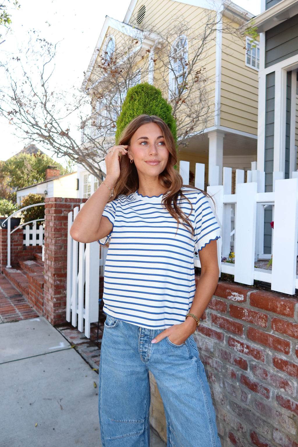 Whitney Stripe Tee