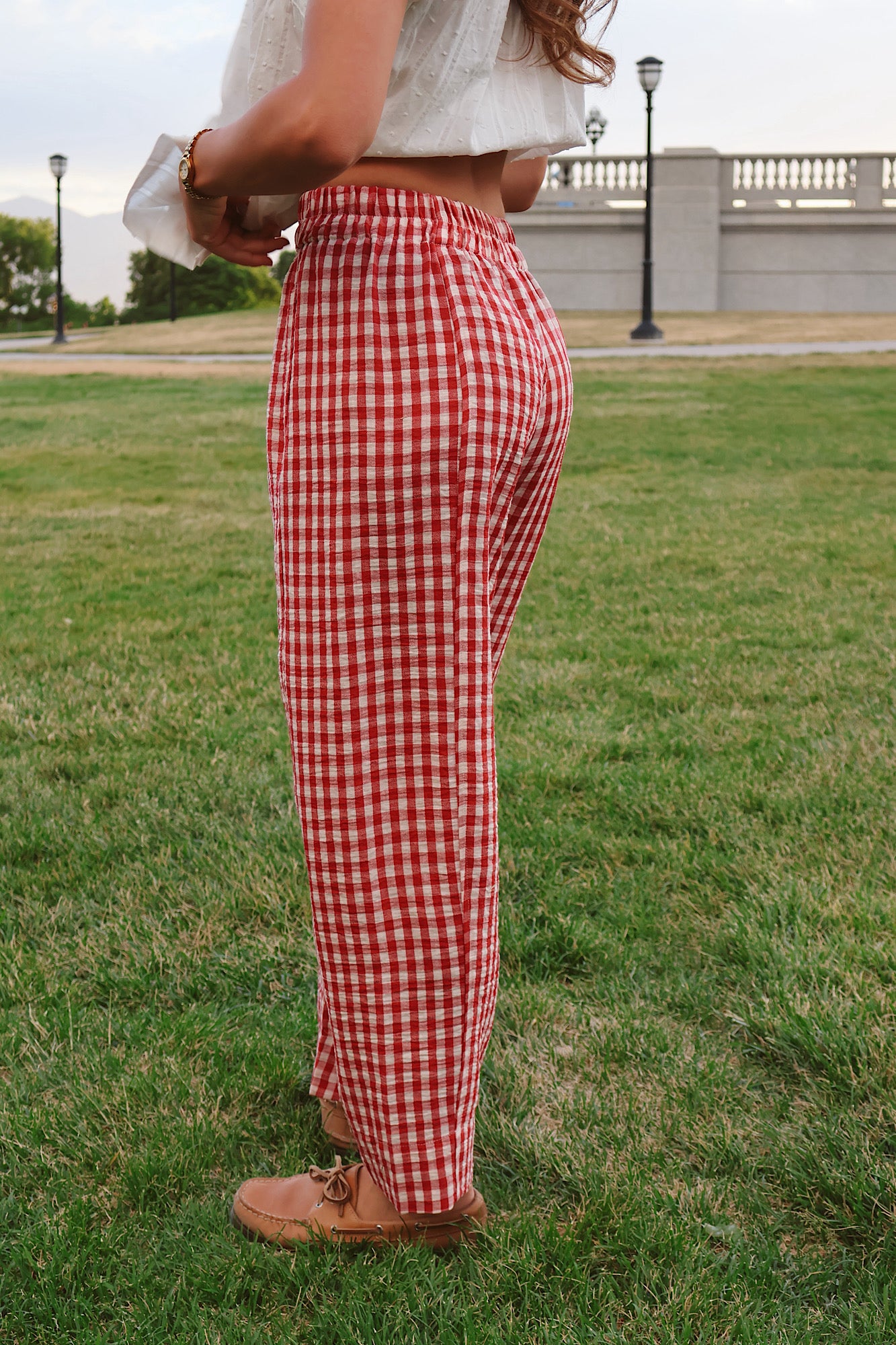 Roosevelt Gingham Pants