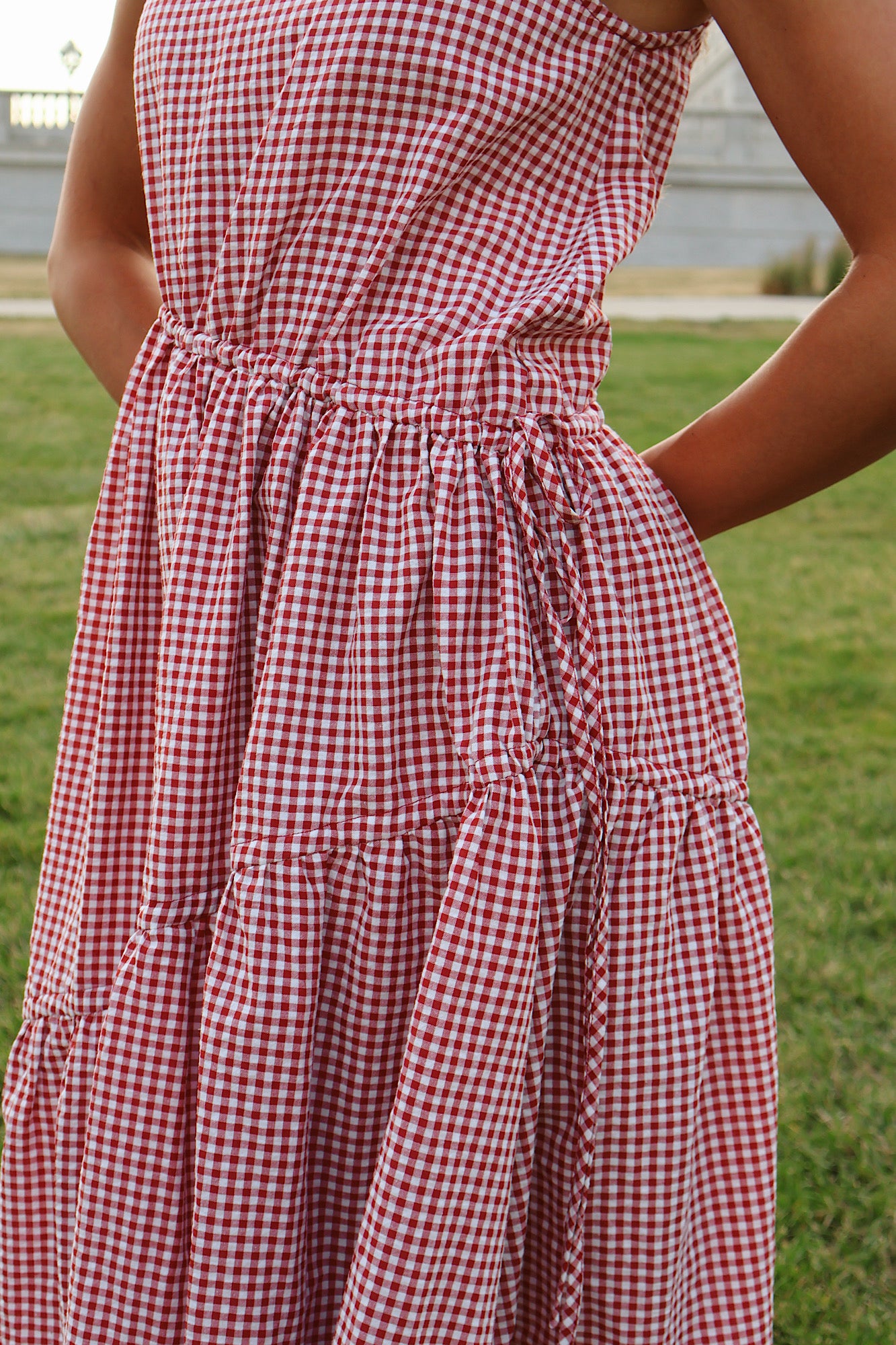 Kennedy Asymmetrical Tie Maxi