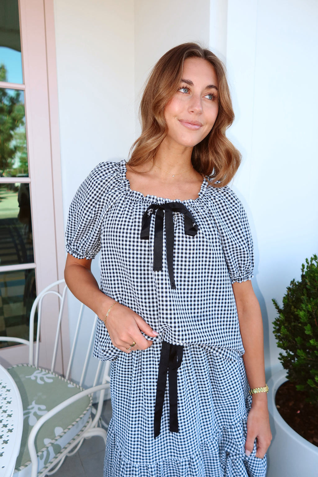 Emmaline Gingham Top