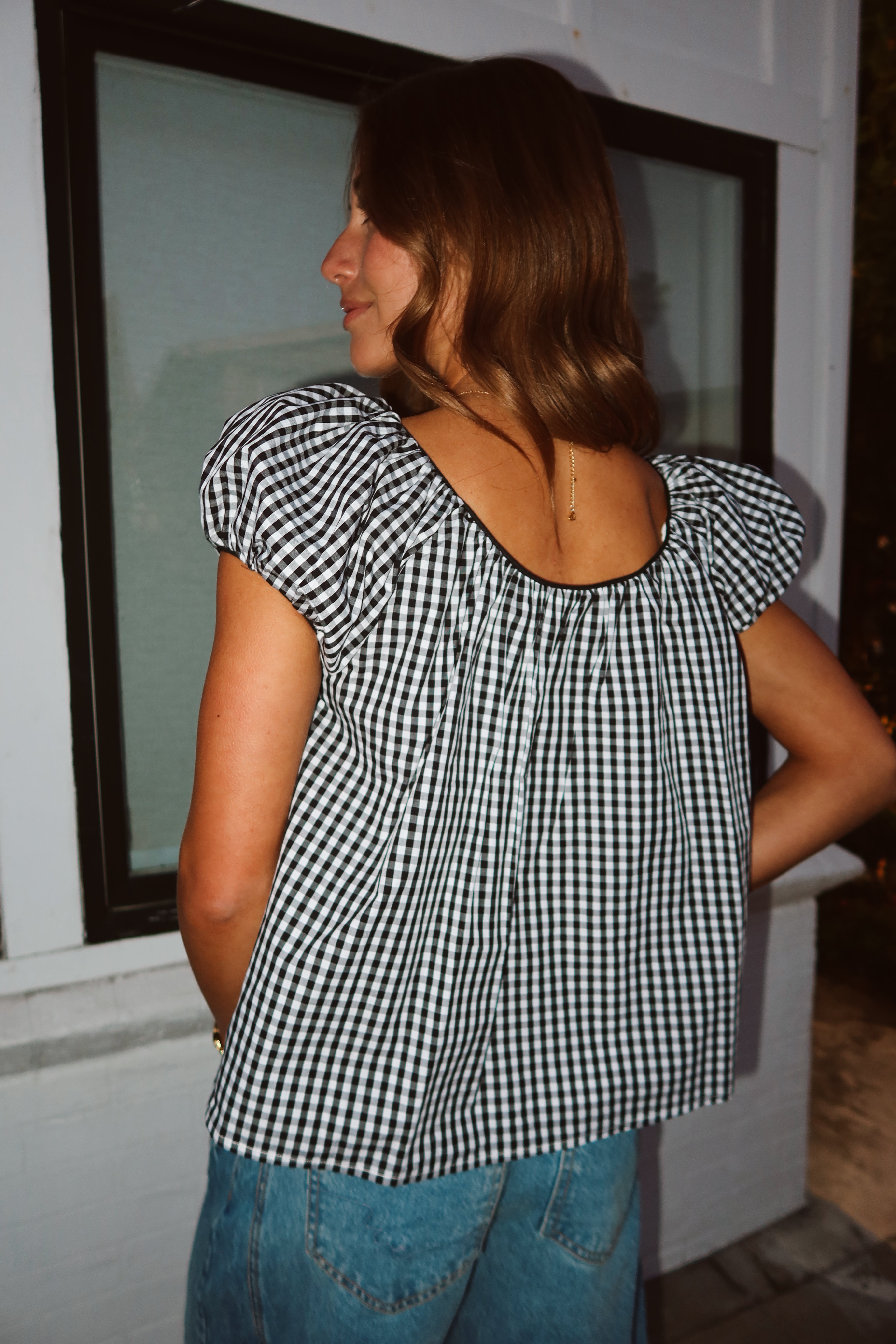 Aspyn Gingham Blouse Secondary image