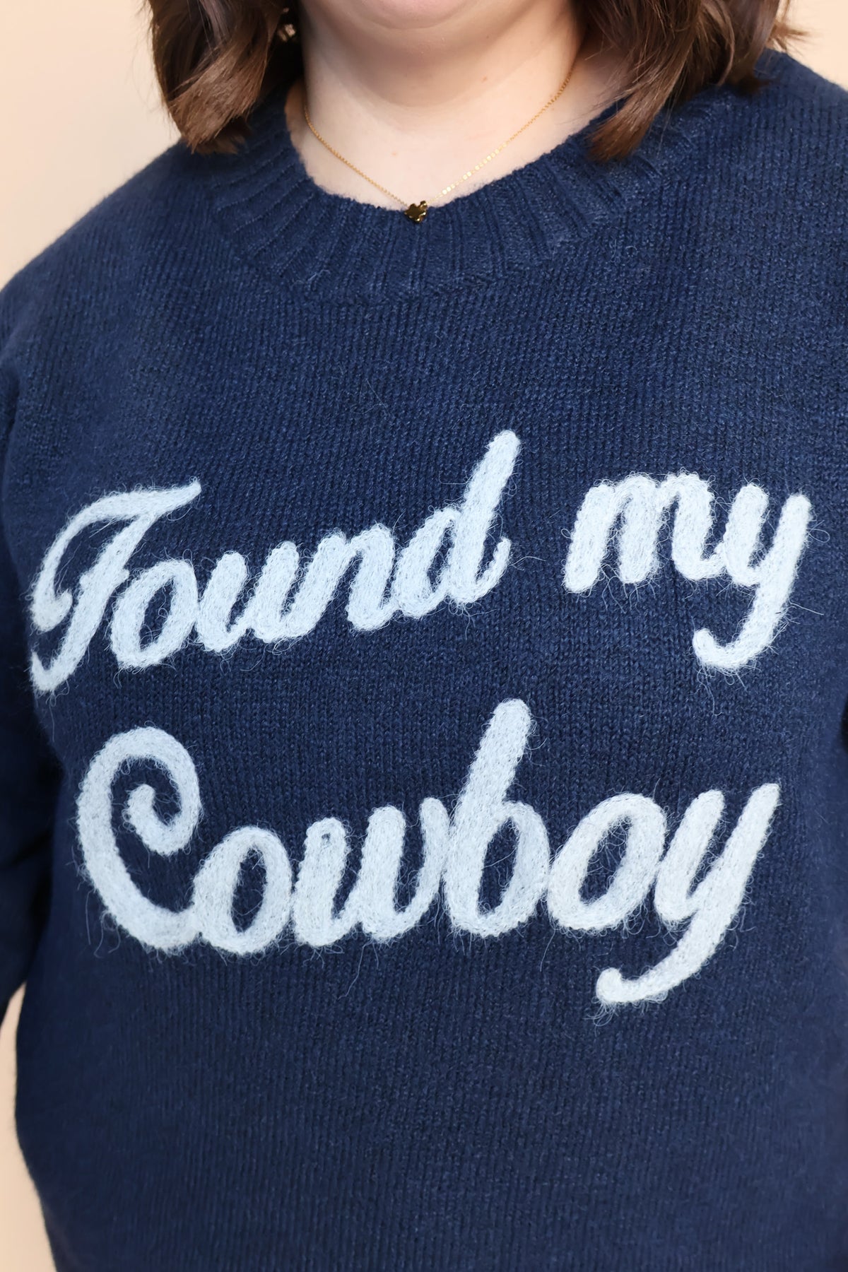 Found My Cowboy Sweater in Navy