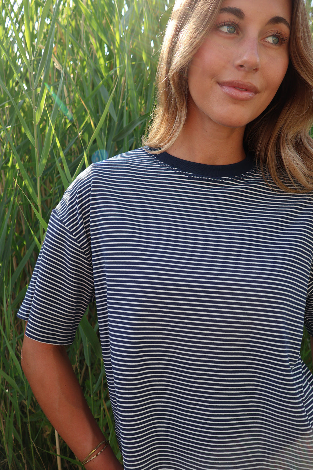 Porter Fleece Stripe Tee