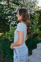 Sweetheart Ribbed Tee