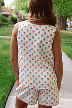 Flora Scalloped Tank