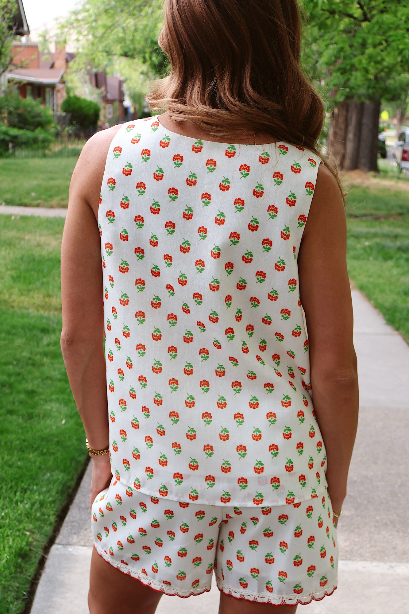 Flora Scalloped Tank