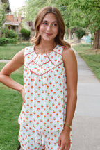 Flora Scalloped Tank