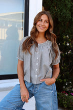 Remi Pinstripe Blouse