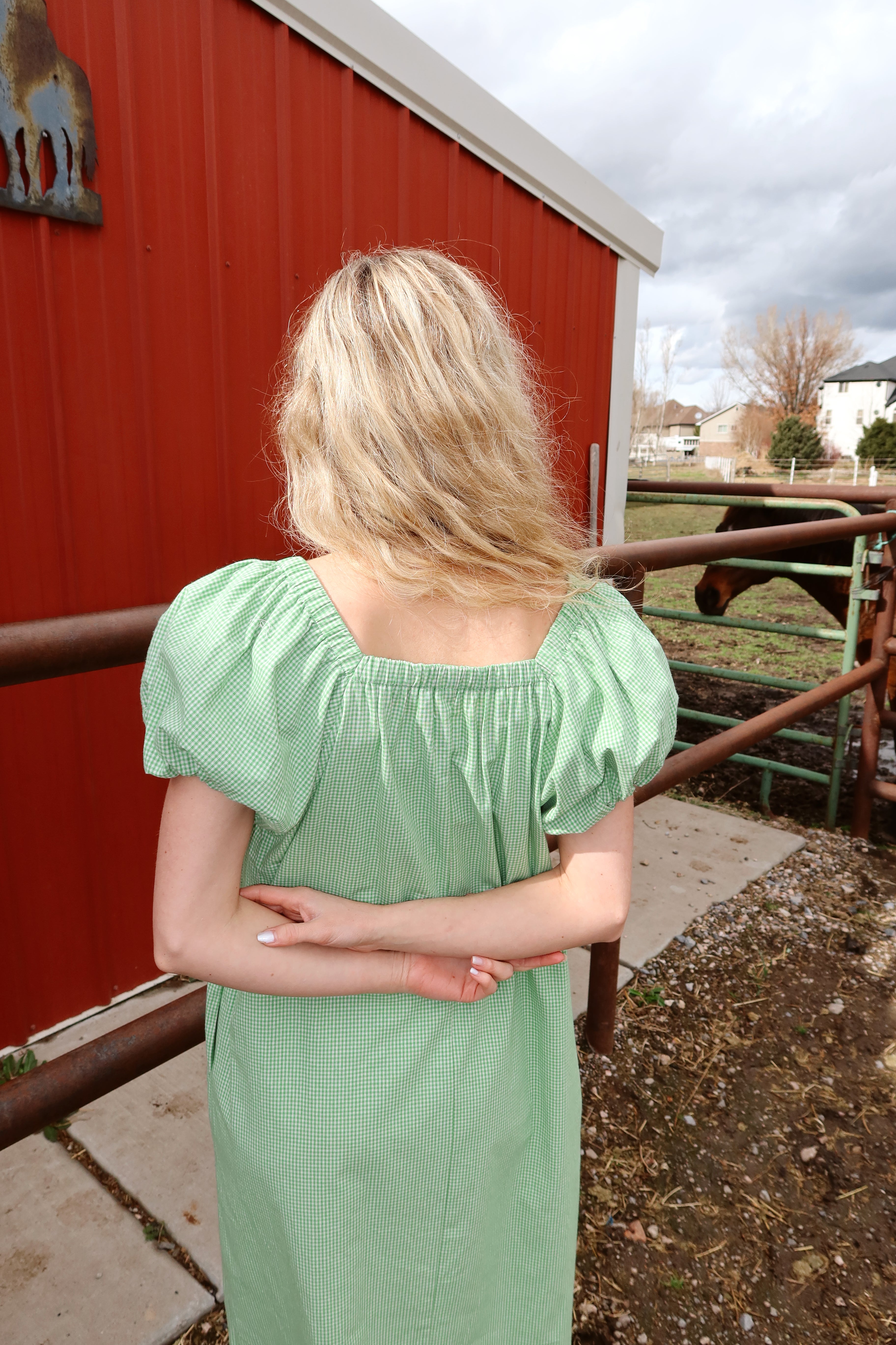 Clover Gingham Maxi
