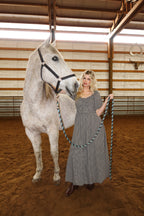 Blackberry Gingham Maxi