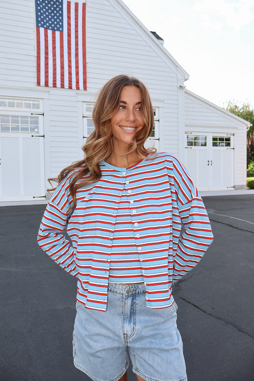 Libby Stripe Cardigan