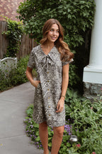 Kylie Leopard Print Dress