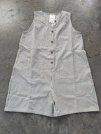 FINAL SALE - FLAWED Newport Pinstripe Romper - Large