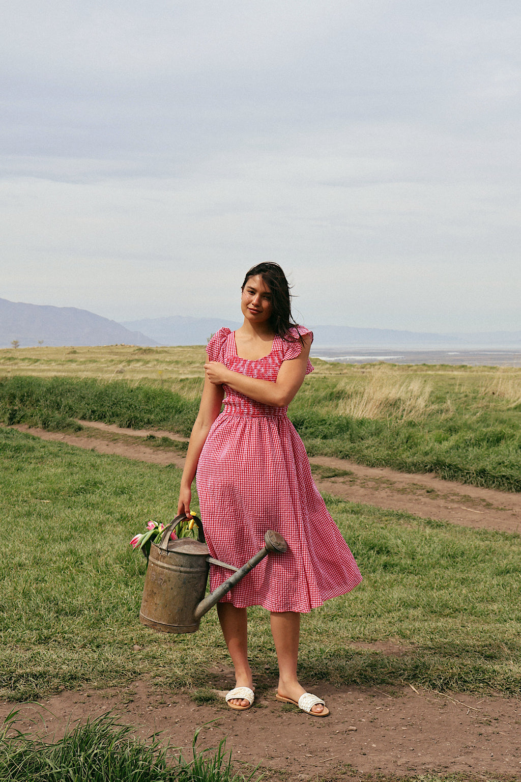 Dorothy Gingham Midi