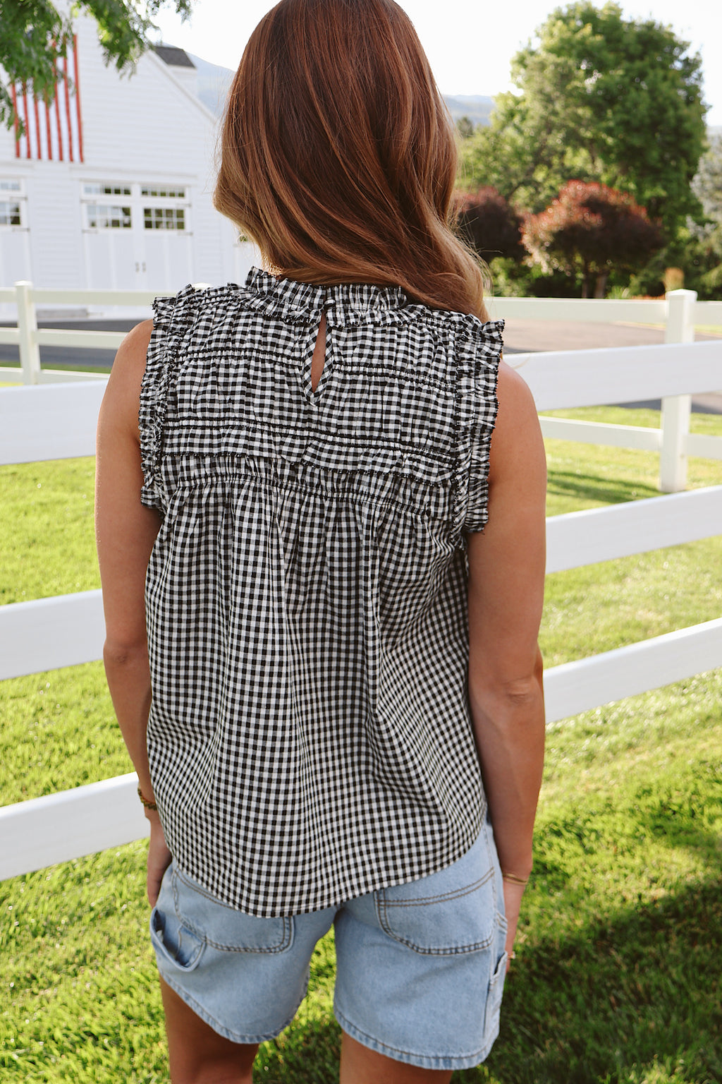 June Gingham Tank